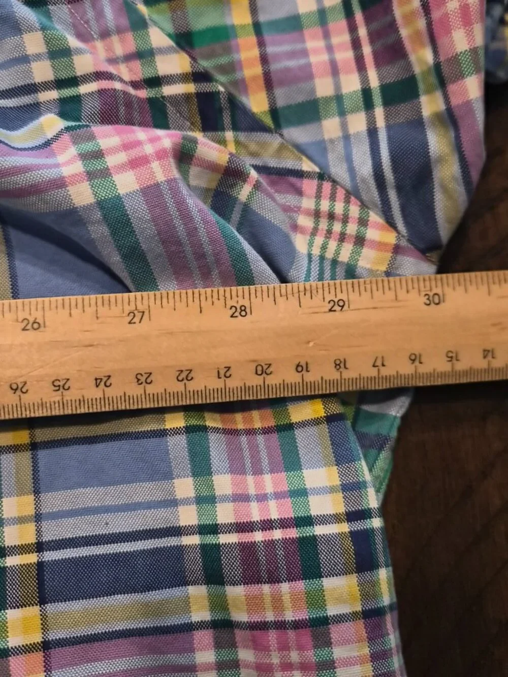 Polo Ralph Lauren Mens 2XB Big Classic Fit Plaid Short Sleeve Button Shirt G804